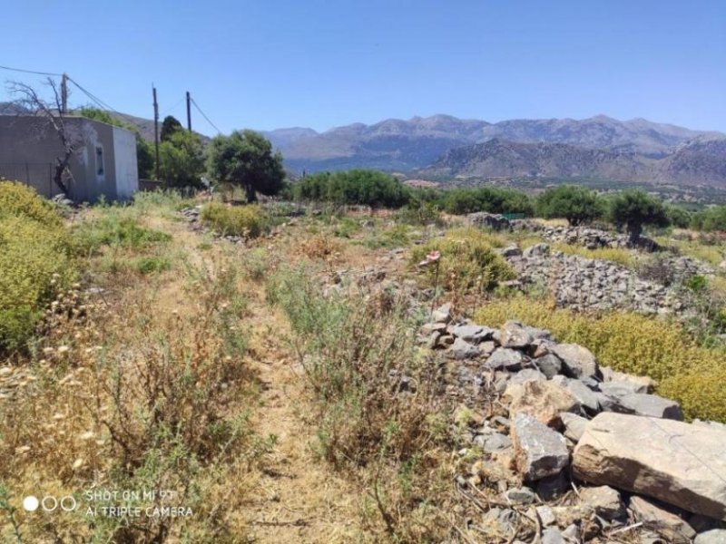 Kounali Kreta, Kounali: Baugrundstück mit Meerblick in ruhigem Dorf zu verkaufen Grundstück kaufen